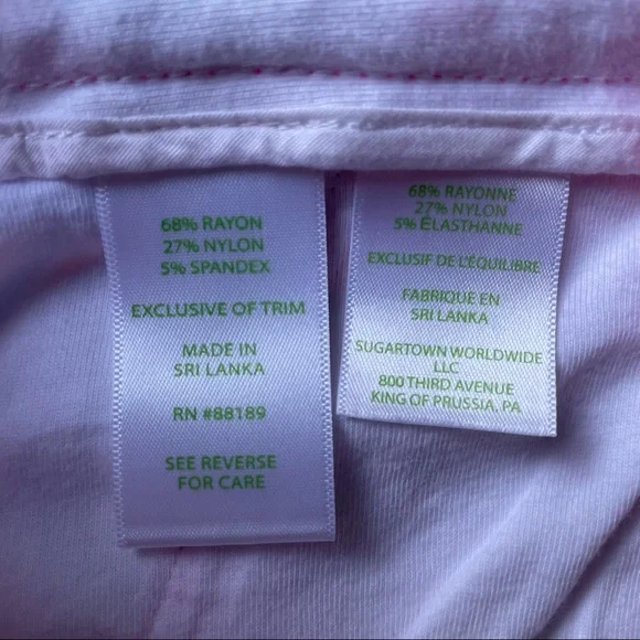 Lilly Pulitzer Callahan Knit Short 5” Casual Stretch Multicolor Pink Size 00 - Picture 6 of 8